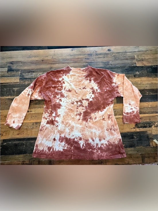 Free People Tops - Free People We The Free Tie Dye Tee Burgundy  Size Medium 100% Cotton